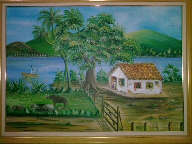 Painting titled "Fazenda" by Anderson Clayton Pereira Dias, Original Artwork