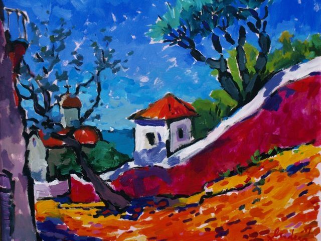 Pintura intitulada "Madeira" por Juris Andersons, Obras de arte originais
