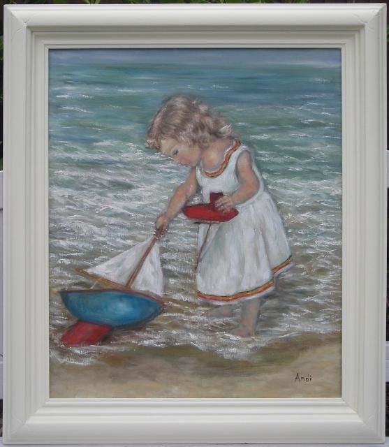 Painting titled "SUMMER HOLIDAY" by Andilucasart, Original Artwork