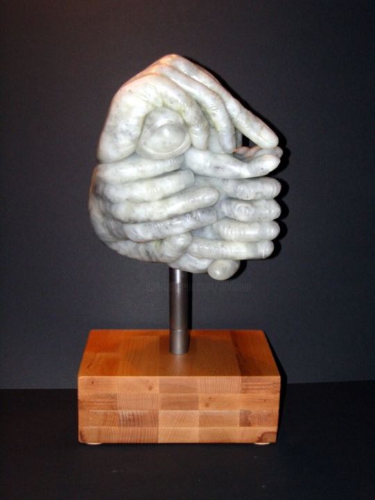 Skulptur mit dem Titel "Hände 1" von Andimar, Original-Kunstwerk