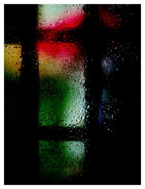 Fotografía titulada "lluvia y ventana" por Gustavo Horacio Andino, Obra de arte original