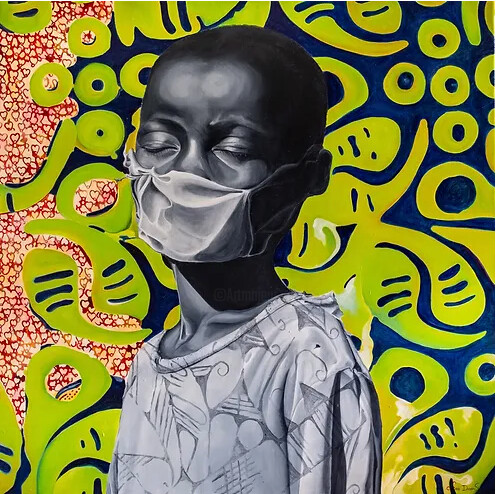 Painting titled "I Will Survive" by Andra Daans, Original Artwork, Oil