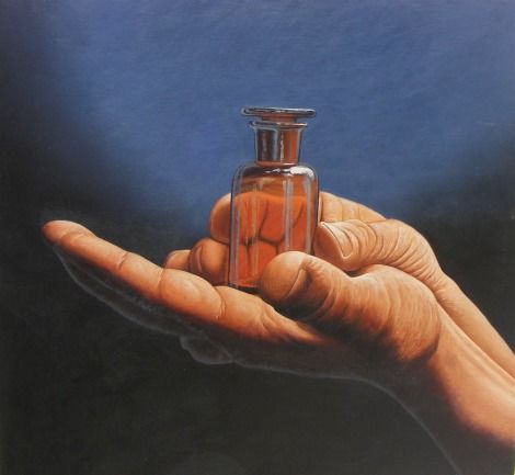 Картина под названием "Sensación de ámbar" - Carlos Andrade Silva, Подлинное произведение искусства