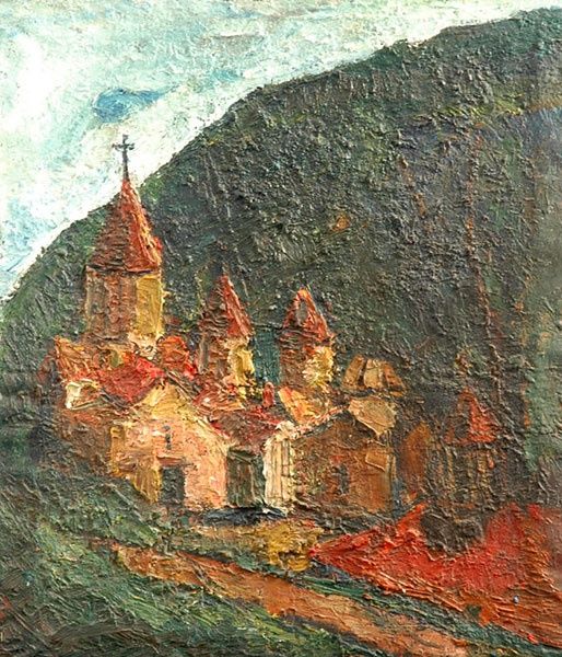 Картина под названием "Hagartsin" - Andranyk Petrosyan, Подлинное произведение искусства