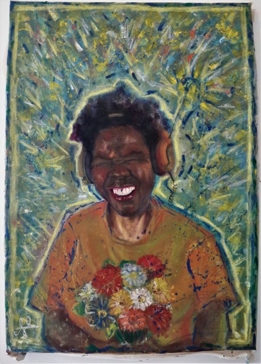 Painting titled "Happiness" by Andre Vasconcellos Fuganti, Original Artwork, Oil