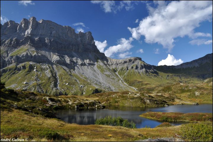 Photography titled "Lac de Pormenaz /:h…" by André Galvan, Original Artwork