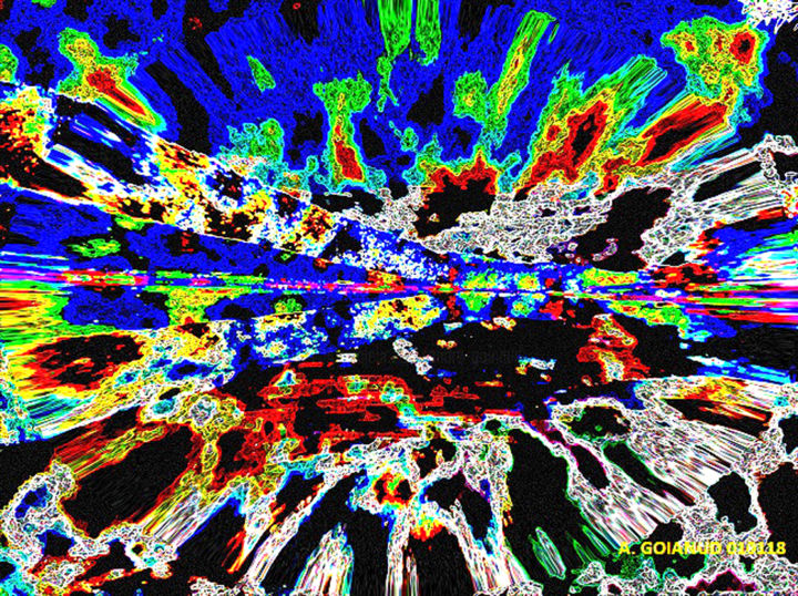 Цифровое искусство под названием "abstrait-baj-010118…" - André Goinaud, Подлинное произведение искусства