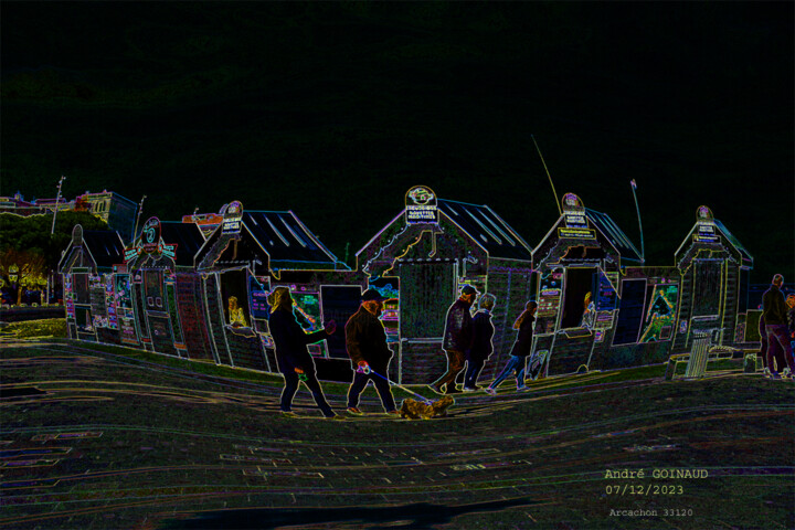 Digital Arts titled "Arcachon  33320" by André Goinaud, Original Artwork, 2D Digital Work