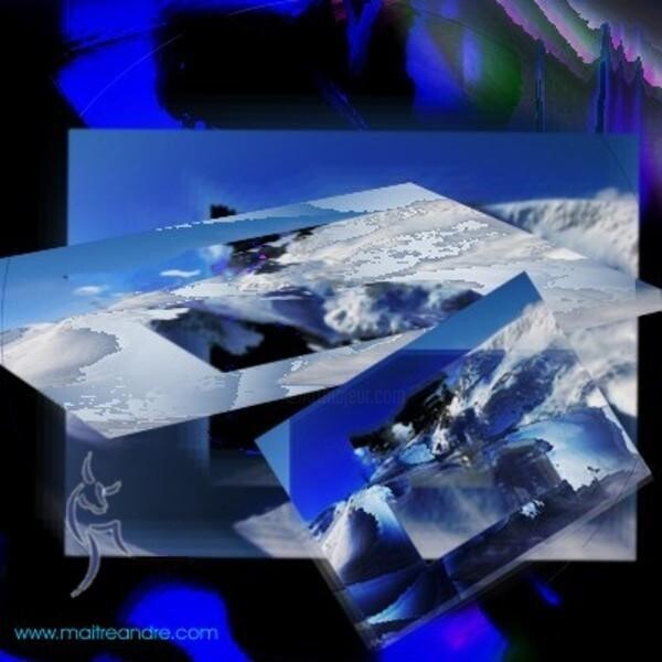 Digital Arts με τίτλο "Alps 1" από Andre Maitre, Αυθεντικά έργα τέχνης