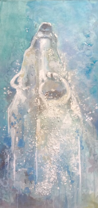 Peinture intitulée "Dessous sous l'eau" par Andre Marc Serrano, Œuvre d'art originale, Acrylique