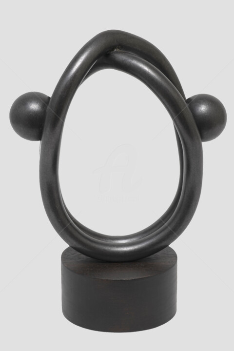 Sculpture intitulée "Rencontre" par André Michel, Œuvre d'art originale, Métaux