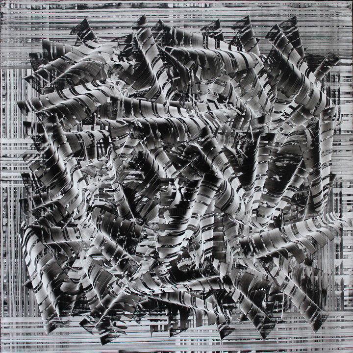 Peinture intitulée "BW 140116" par André Nadal, Œuvre d'art originale, Huile