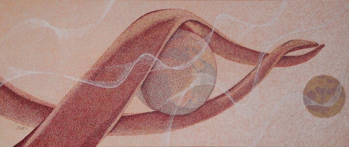 Peinture intitulée "entravé" par Andre Rollet, Œuvre d'art originale, Acrylique