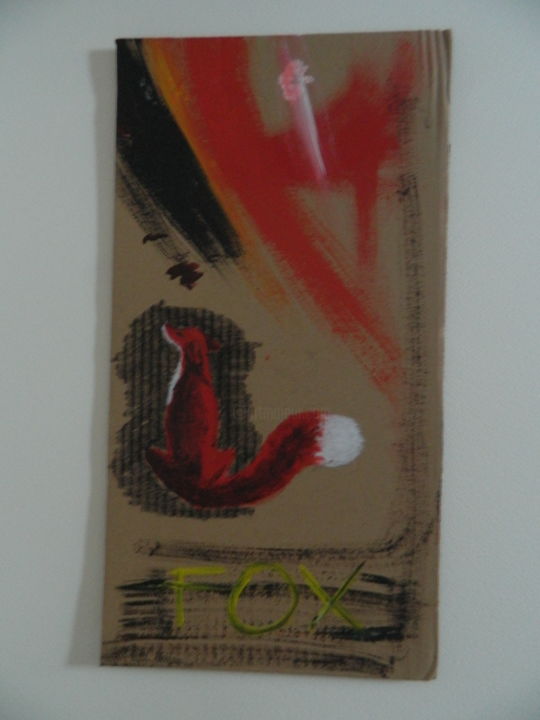 Peinture intitulée "fox.jpg" par Andrea Casali, Œuvre d'art originale, Acrylique