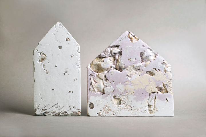 Scultura intitolato "Sedimentazione" da Andrea Cristino, Opera d'arte originale, Mosaico