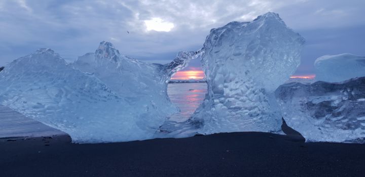 Fotografia intitulada "Iceberg islande" por Andréa Geneix, Obras de arte originais