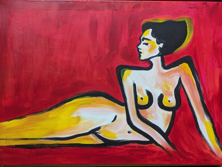 Painting titled "O.T." by Andrea Kux, Original Artwork, Acrylic