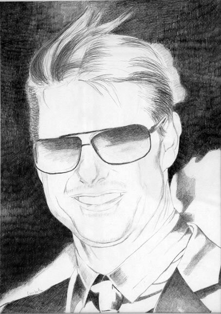 Drawing titled "Tom Cruise" by Andrea Lucchetta, Original Artwork, Pencil