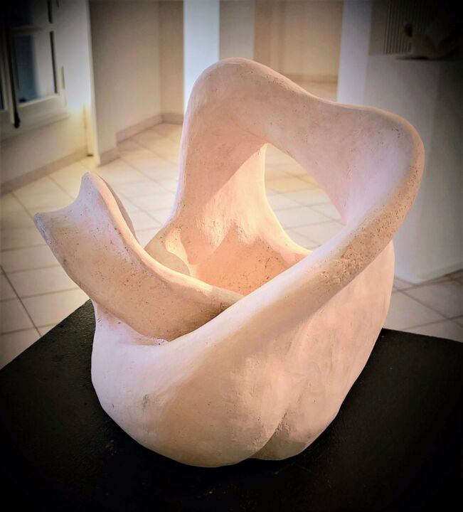Sculpture titled "Être" by Andrea Luna (Lunarte), Original Artwork, Ceramics