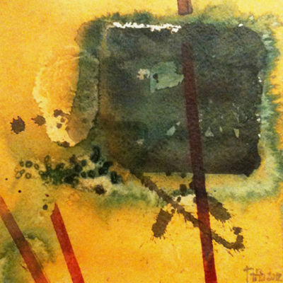 Pittura intitolato "Astratto" da Andrea Zuppa, Opera d'arte originale, Acquarello