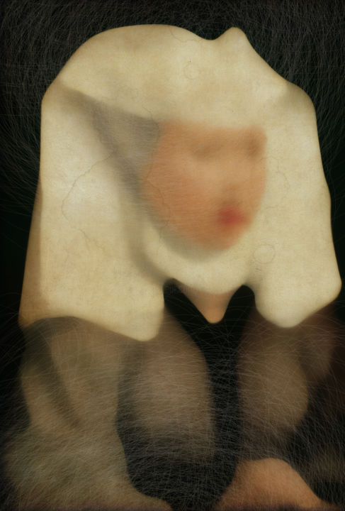 Arte digitale intitolato "ritratto di donna" da Andrea Pisano, Opera d'arte originale, Pittura digitale