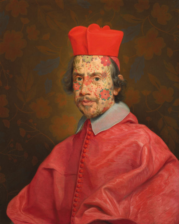 Digital Arts titled "Cardinal #01" by Andrea Pisano, Original Artwork, Digital Painting