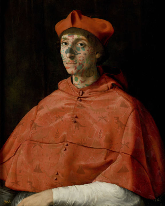 Digitale Kunst mit dem Titel "cardinal #02" von Andrea Pisano, Original-Kunstwerk, Digitale Malerei