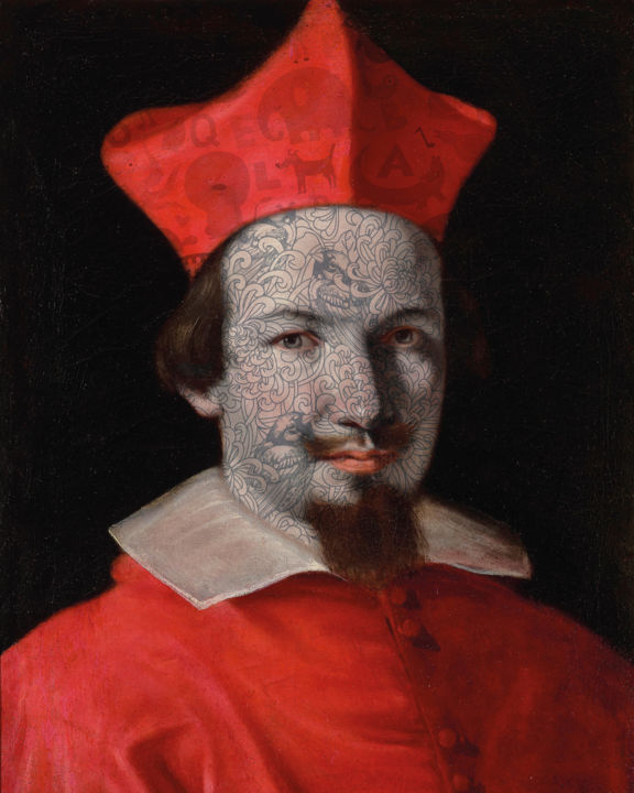 Digitale Kunst mit dem Titel "cardinal #03" von Andrea Pisano, Original-Kunstwerk, Digitale Malerei