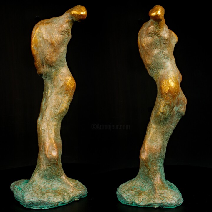 Skulptur mit dem Titel "Eurydice" von Andreas Loeschner-Gornau, Original-Kunstwerk, Keramik