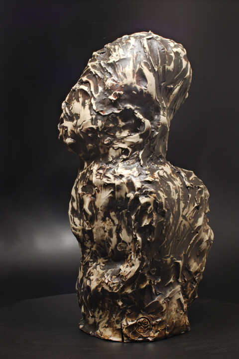 Sculpture titled "Vulcanus" by Andreas Loeschner-Gornau, Original Artwork, Ceramics