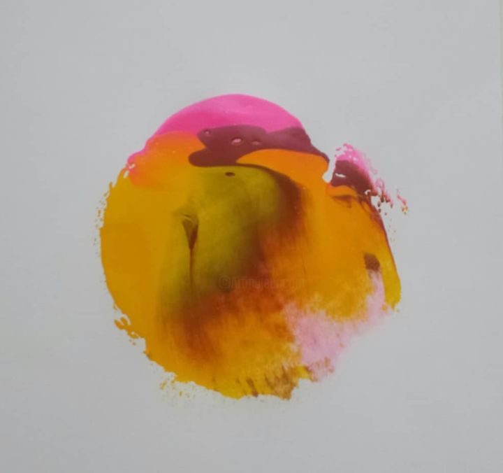 Malerei mit dem Titel ""kleiner Vogel"" von Andreas Rieb, Original-Kunstwerk, Acryl
