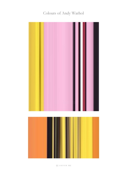 Digitale Kunst getiteld "Colours of Andy War…" door Andreas Roser, Origineel Kunstwerk, Digitaal Schilderwerk