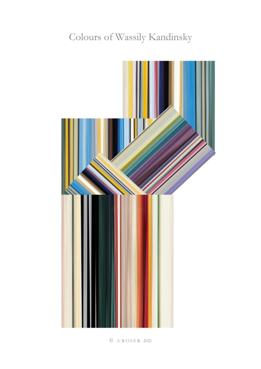 Digitale Kunst getiteld "Colours of Wassily…" door Andreas Roser, Origineel Kunstwerk, Digitaal Schilderwerk