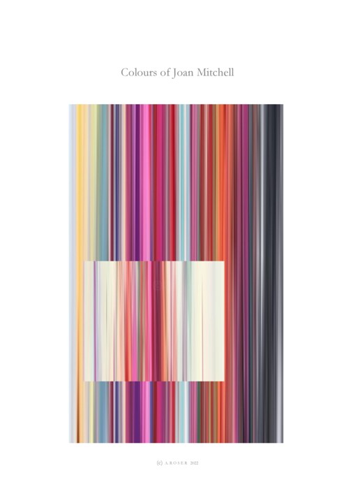 Arts numériques intitulée "Colours of Joan Mit…" par Andreas Roser, Œuvre d'art originale, Peinture numérique