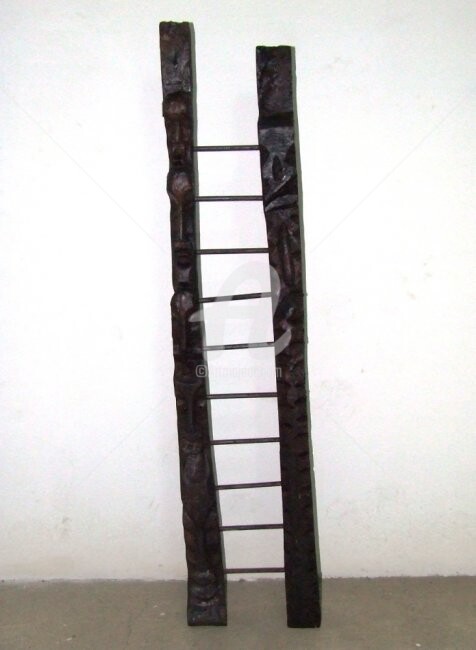 Sculpture titled "Escada" by André Da Luz (luxbridge), Original Artwork