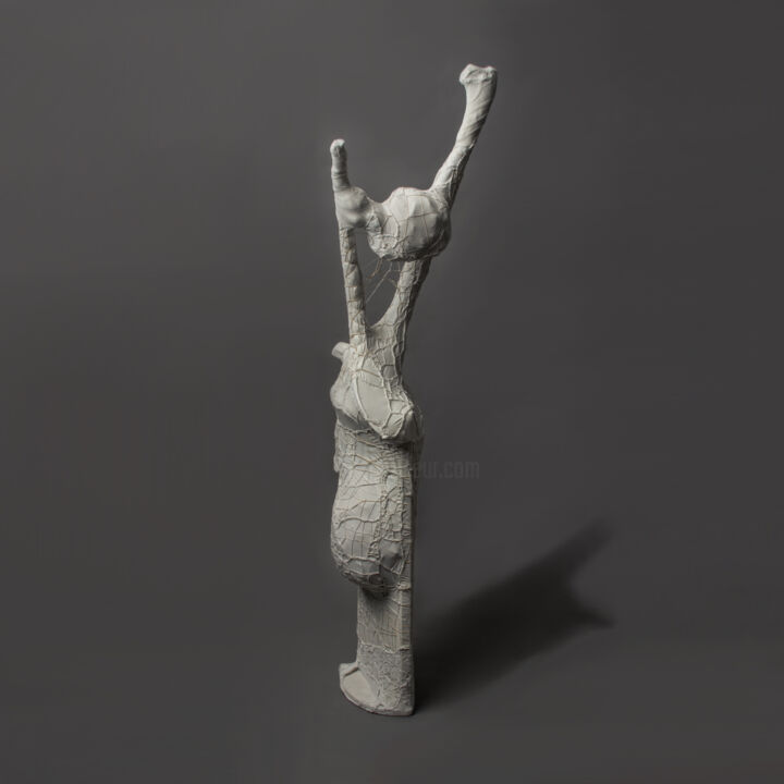 Sculpture intitulée "Nu de star porno" par Andreea Talpeanu, Œuvre d'art originale, Broderie