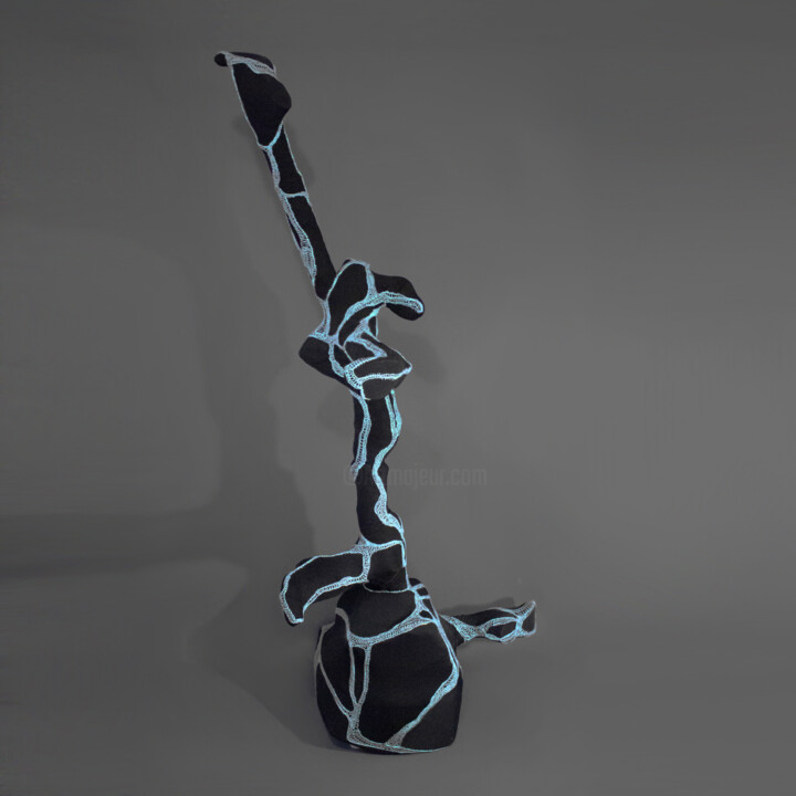 Sculpture intitulée "Nu de Sylvaine No. 2" par Andreea Talpeanu, Œuvre d'art originale, Broderie