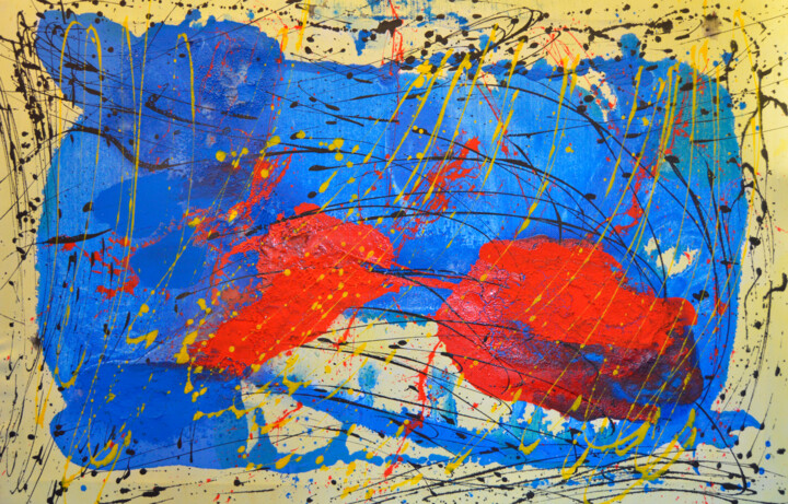 Pittura intitolato "Improvisation No.135" da Andrei Autumn, Opera d'arte originale, Acrilico