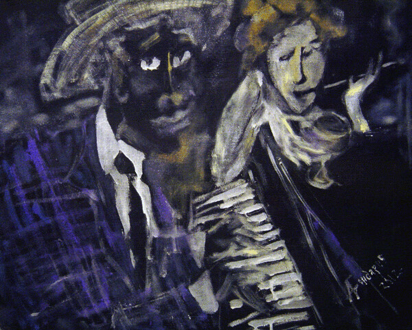 Peinture intitulée "Jazz" par Andrei Bondarau, Œuvre d'art originale, Huile