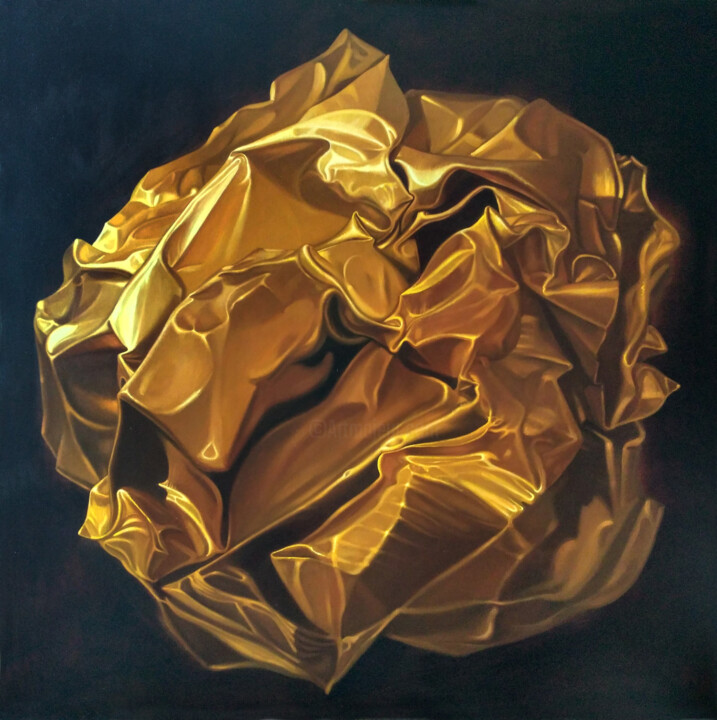 Peinture intitulée "Gold" par Andrei Buryak, Œuvre d'art originale, Huile