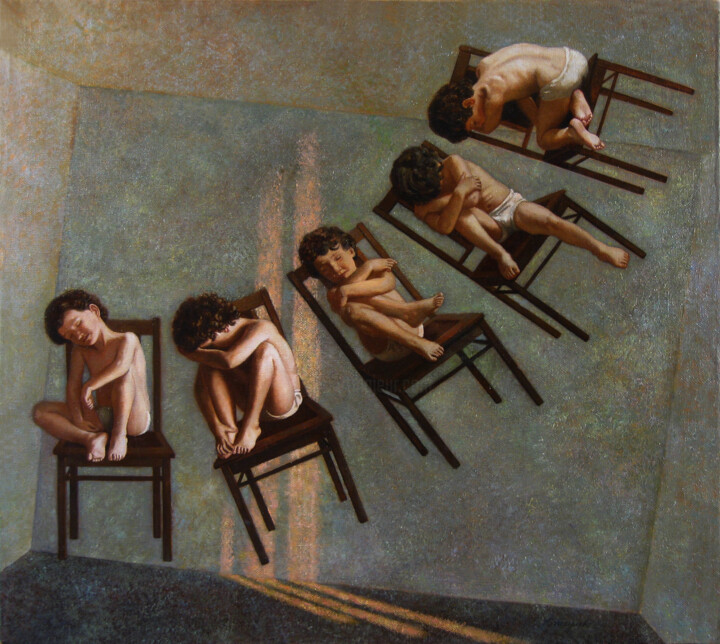 Pintura intitulada "Dream phases" por Andrei Buryak, Obras de arte originais, Óleo