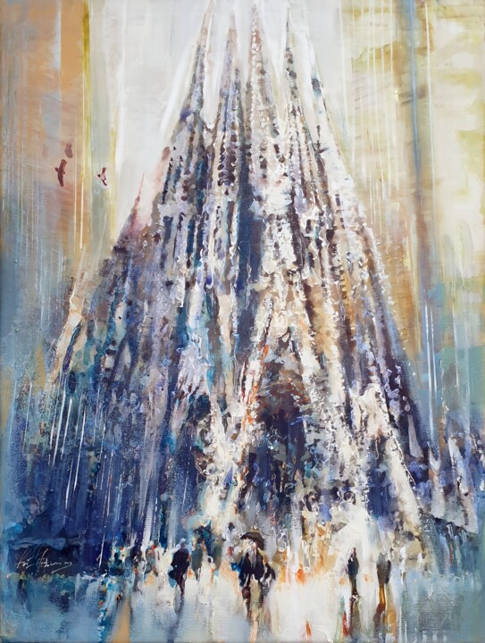 Painting titled "Weave. Sacred and p…" by Andrei Filipovich, Original Artwork, Acrylic