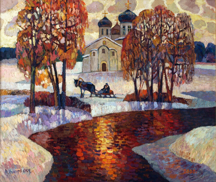 Painting titled "Light day" by Andrei Kioresku, Original Artwork, Oil