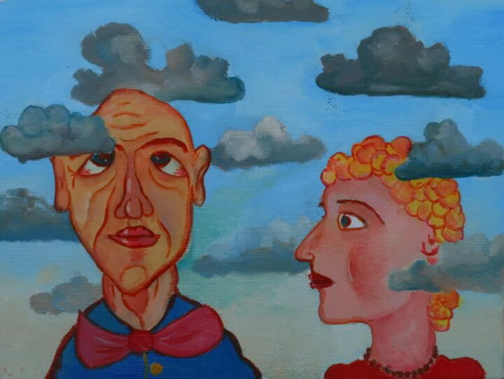 Peinture intitulée "Siempre juntos." par Andrei Klenov, Œuvre d'art originale, Huile