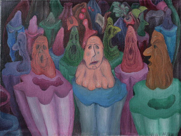 Malerei mit dem Titel "Souls" von Andrei Klenov, Original-Kunstwerk, Öl