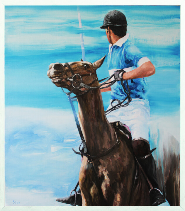 Painting titled "See breeze" by Andrei Sitsko, Original Artwork, Oil Mounted on Wood Stretcher frame