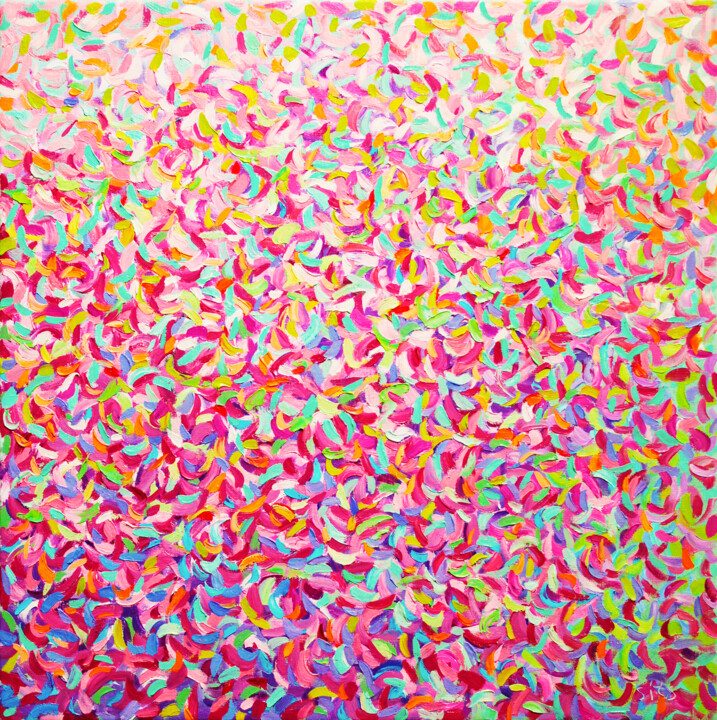 Peinture intitulée "Spring colors" par Andrei Sitsko, Œuvre d'art originale, Huile Monté sur Châssis en bois