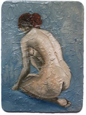 Pittura intitolato "Nude Back" da Andrei Overweel, Opera d'arte originale, Olio