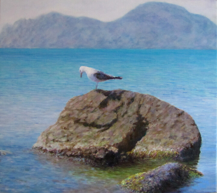 제목이 "Морская птица"인 미술작품 Андрей Абрамов (Андрей Люмес)로, 원작, 기름