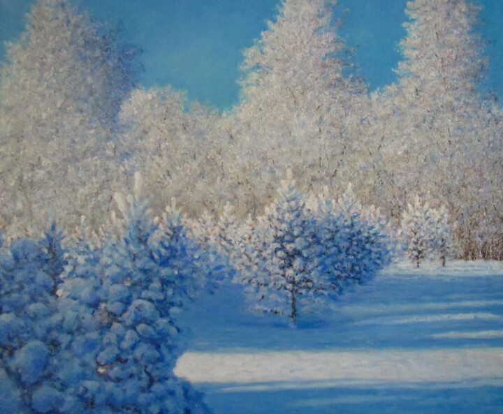Картина под названием "Мороз и солнце" - Андрей Абрамов (Андрей Люмес), Подлинное произведение искусства, Масло